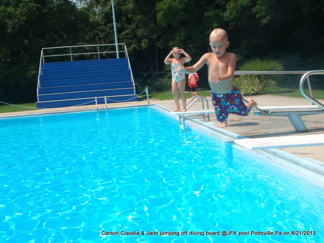 diving jfk pool pottsville,pa carson