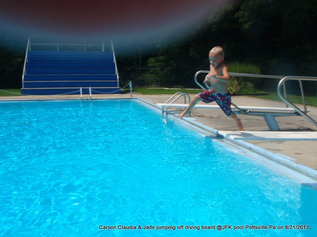 diving jfk pool pottsville,pa carson