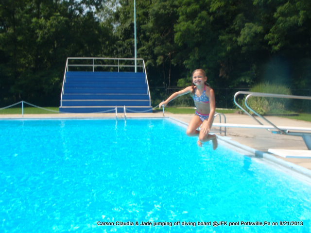 diving jfk pool pottsville,pa carson