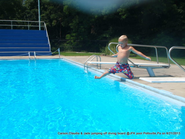 diving jfk pool pottsville,pa carson