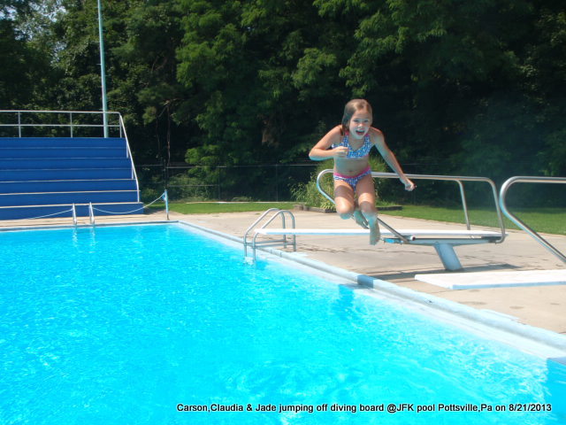 diving jfk pool pottsville,pa carson