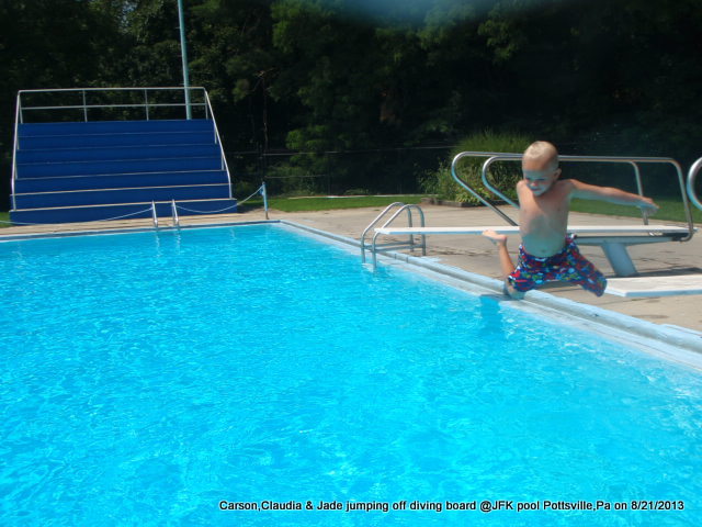 diving jfk pool pottsville,pa carson